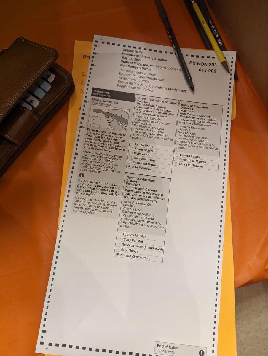 The corruption runs deep. Received reports an unaffiliated voter received this prefilled BOE ballot in Tacoma Park…