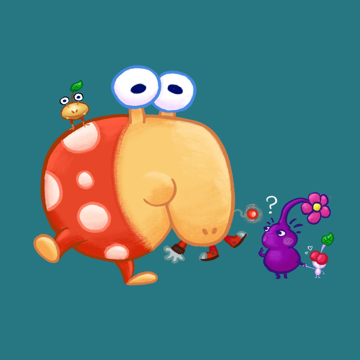 I’m a man you can pick like a pikmin… 🧍‍♂️🍃

#pikmin #nintendo #fanart