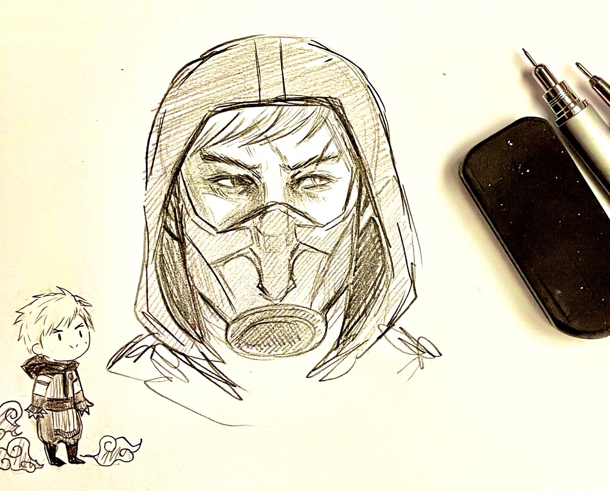 Sketched a Tomáško~! 

#mk1 #mortalkombat #smoke #tomasvrbada #gaming #sketch #linkuei
