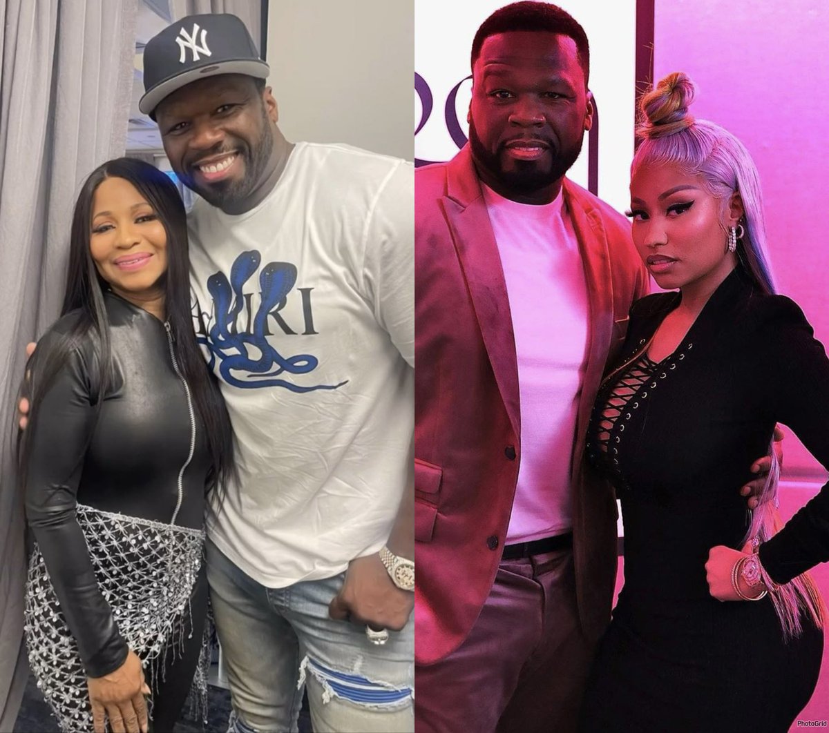 Like muva, like daughter. @50cent posted up with Mama Carol.
