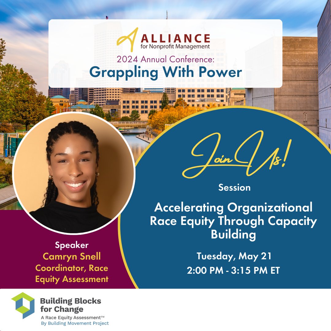 Join us at the ANM Annual Conference and catch our Race Equity Assessment Coordinator, Camryn Snell, presenting on Tuesday, May 21st at 2pm! Don't miss out on this opportunity to learn more about our Race Equity Assessment process and connect with us. #BB4C #RaceEquity