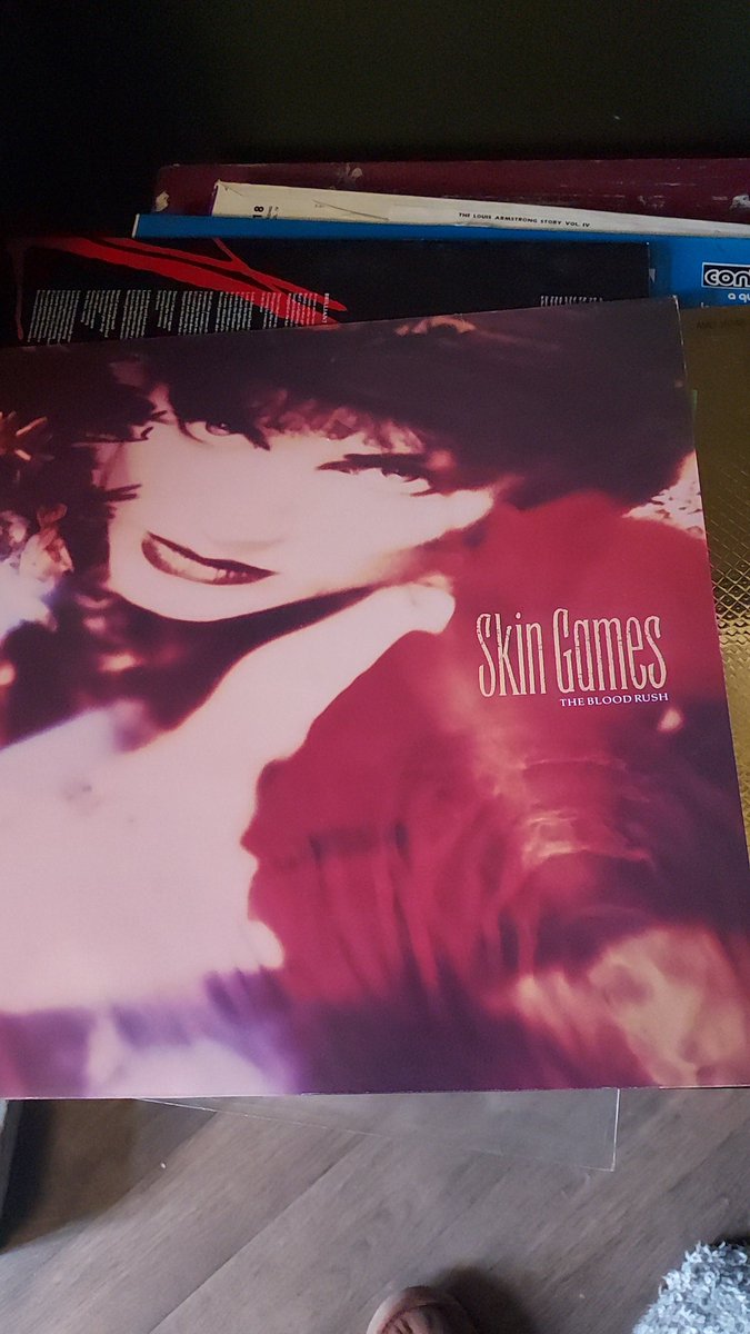 Almost 35 years to the day I saw <a href="/THENJERICO/">Then Jerico 🇺🇦</a> at Aston Villa leisure centre. Fast forward &amp; I've just bought my first record player &amp; came across this in a vintage shop- #SkinGames who were in support. No GCSEs were harmed in the constant rotation of this &amp; The Big Area.