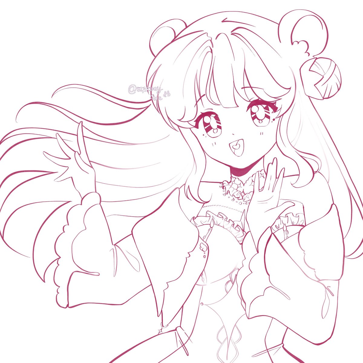 Lineart ☆ ～('▽^人)