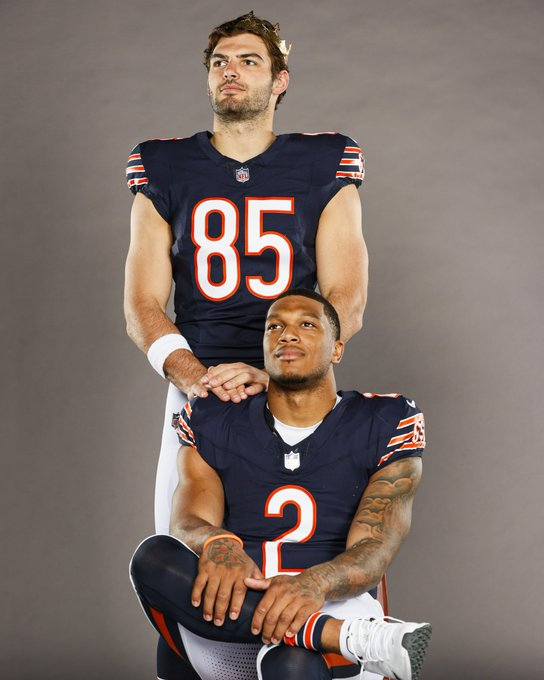 This is too good Chicago Bears DJ Moore and Cole Kmet. STEPBROTHERS