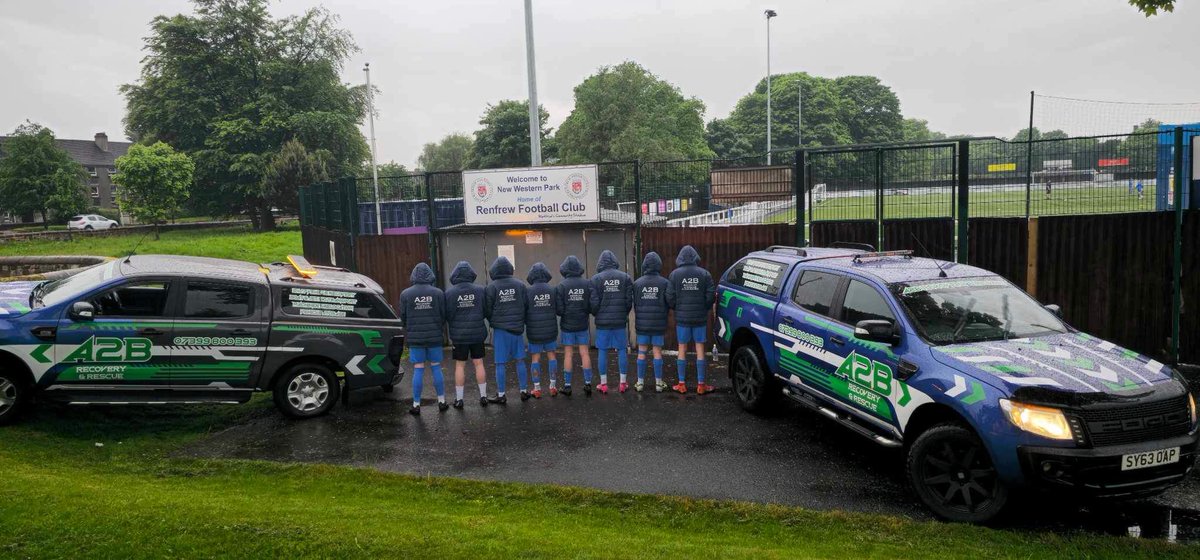 A 2 B Recovery are proud sponsors of Renfrew u20s and have recently provided the team with brand new bench jackets. They would like to offer anyone who quotes “Renfrew FC” a 20% discount on their services.