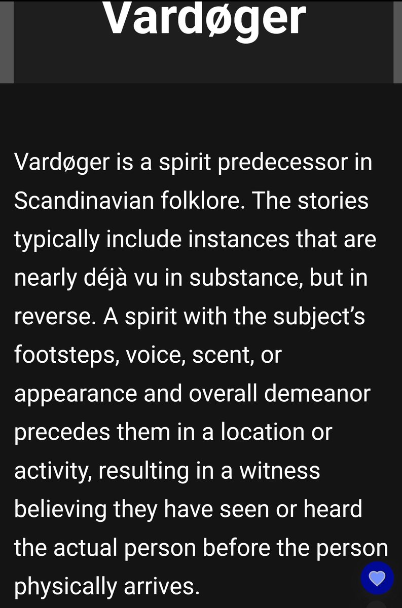For those enthralled with the latest episode of #Uncanny, you may be interested to hear about the Vardøger - a spirit predecessor in Scandinavian folklore. Now whose creeped out...?! 😱😨 #UncannyCommunity