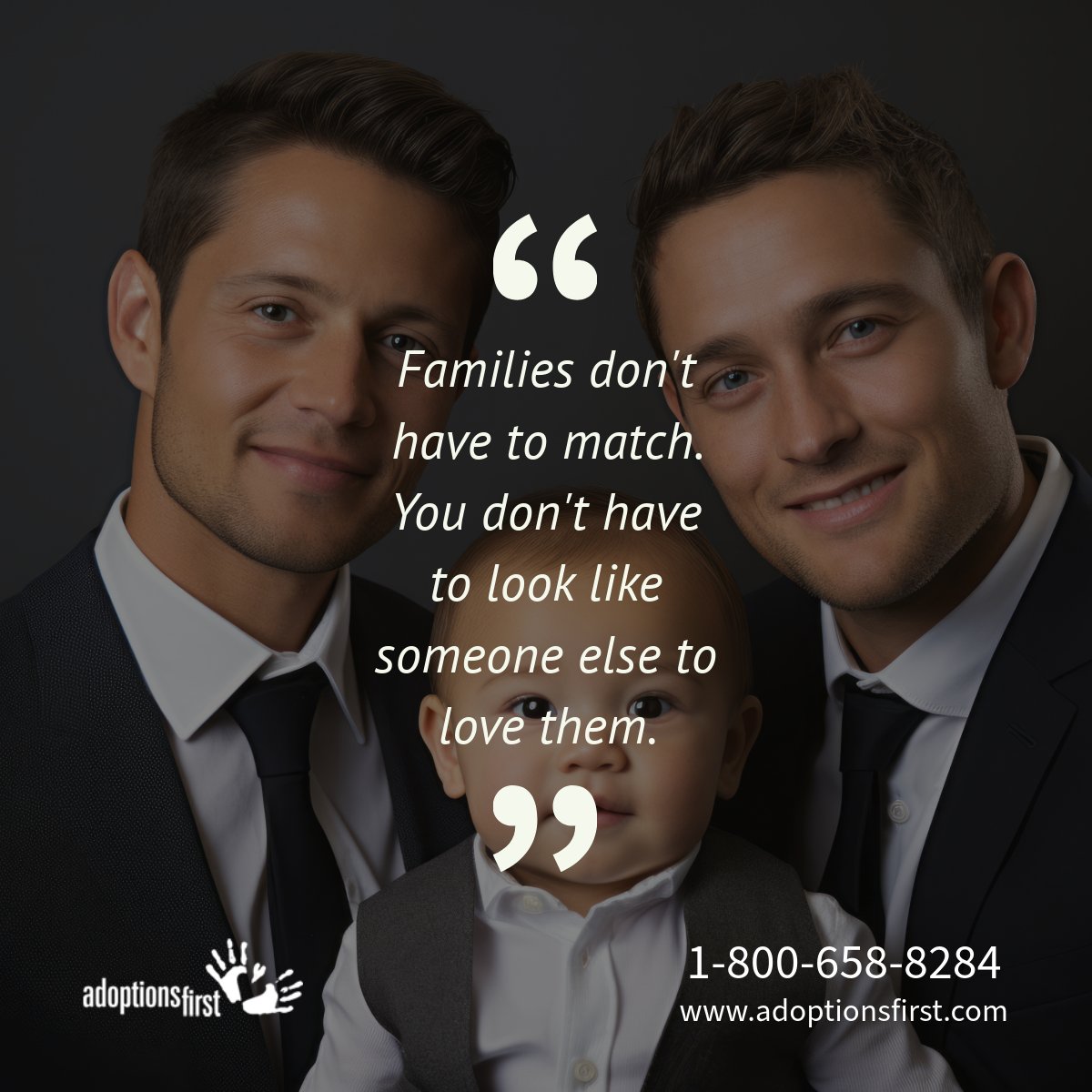 'Families don't have to match. You don't have to look like someone else to love them.' ✨
Learn more about our adoption process at adoptionsfirst.com
#adoption #adoptionplan #unplannedpregnancy #birthmomstrong #adoptionislove #openadoption  #adoptionrocks #lovemakesafamily