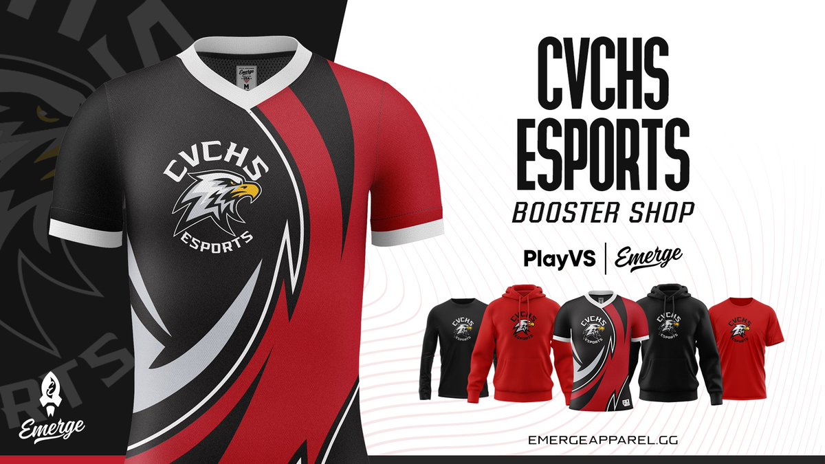 🚀🚨 LAUNCH ALERT 🚨🚀 Help us welcome @claytonvalley #esports to the Emerge Booster Shop Family 🤗 Checkout their new 💰 generating storefront below 👇 emergeapparel.gg/collections/cv…