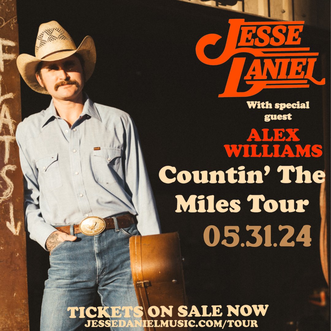 One of the hardest-working guys in country music, Jesse Daniel, will bring his extraordinary canon of songs to Nashville on May 31st! Alex Williams will provide the support for a night of traditional country music. Tickets are available now -> bit.ly/3Svlczk