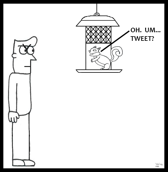 #comics #funny #webcomic #comicstrip #cartoon #humor #humorous #haha #funnycontent #comicstrips #comic #birds #squirrel #birdfeeder