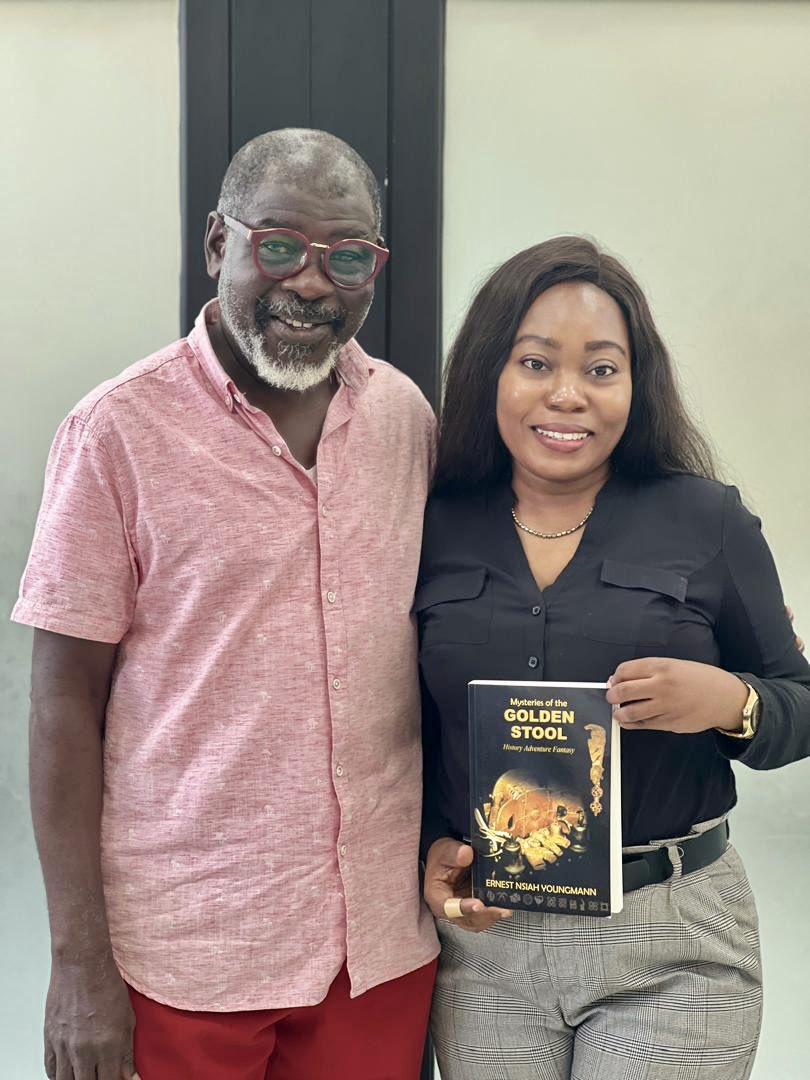 Thrilled to have had the opportunity to meet and get our books “Mysteries of the Golden Stool” signed by the incredible author Mr.Ernest Nsaih Youngmann during his visit to the @ATIDivisionGh 

#inspiring #authorvisit #information