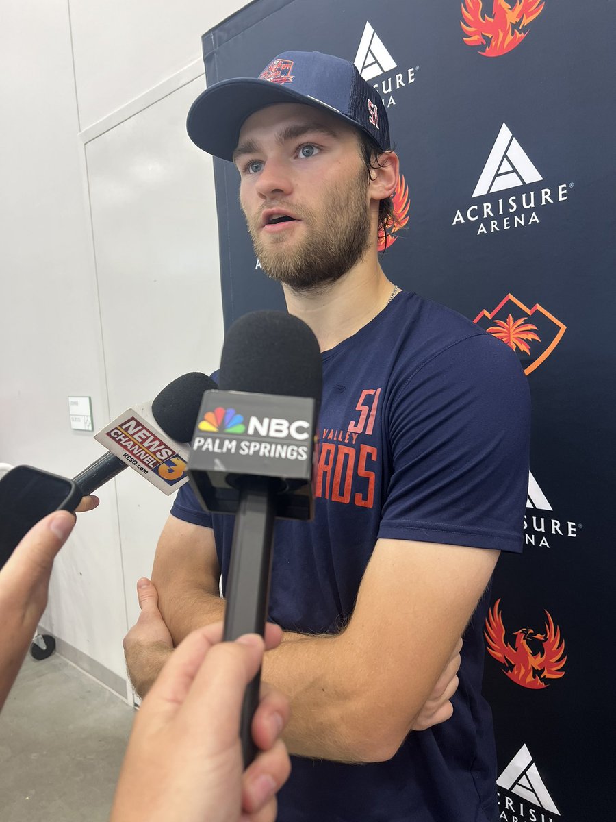 Practice today ahead of Gm 1 tomorrow night @AcrisureArena against the @ontarioreign in the Pacific Division Finals #CalderCupPlayoffs @Firebirds @TheAHL @NBCPalmSprings