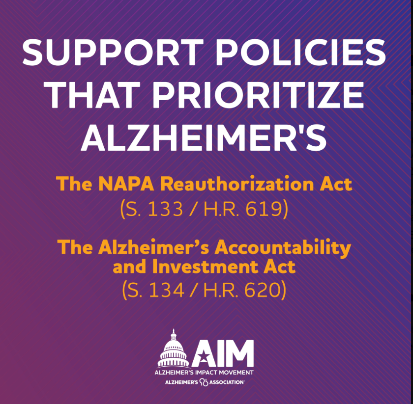 Reauthorizing the #NAPAAct & #AlzInvestmentAct will streamline our efforts to make quality diagnosis, treatment, & care a reality for people living with Alz. @RepThomasMassie plz show your support of our fight to #ENDALZ by cosponsoring these bills!