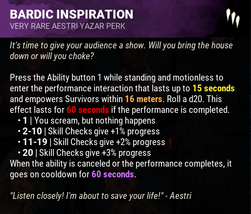 DbdNewsReal's tweet photo. Aestri Perks https://t.co/lMl2swwTIt