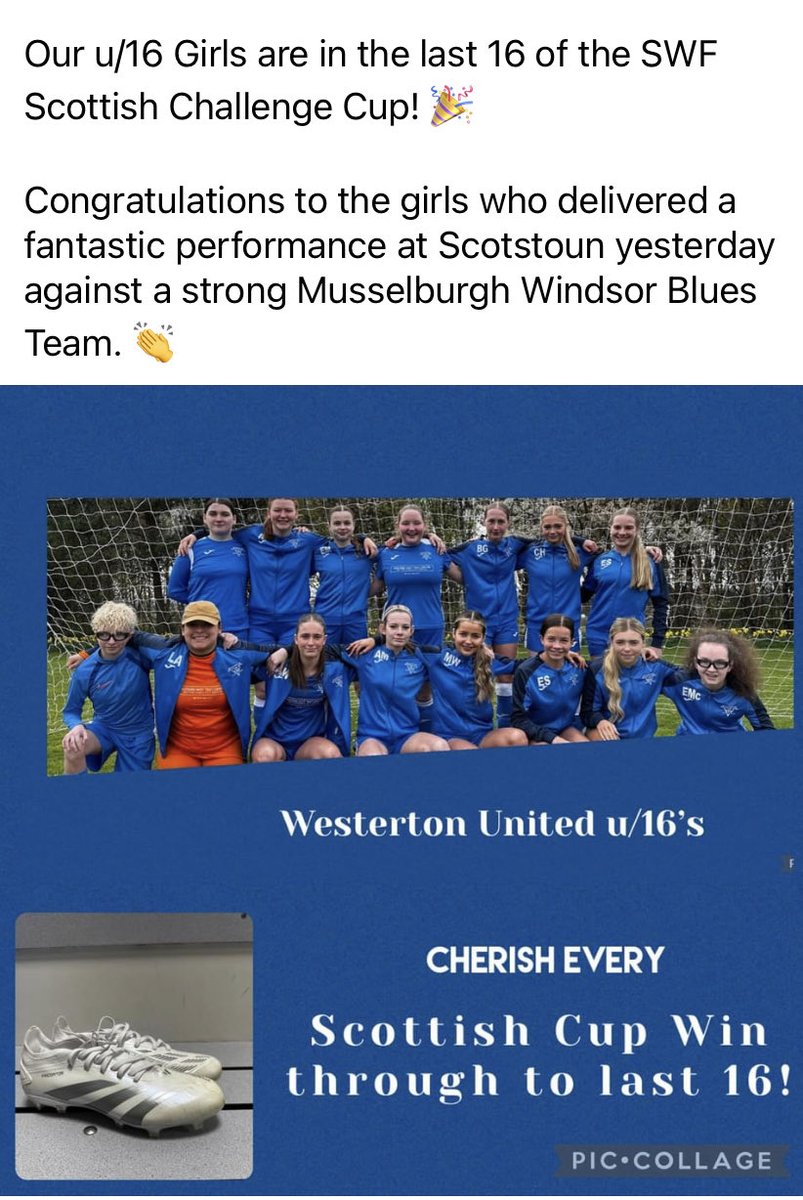 Westerton United Football Club (@westertonunited) on Twitter photo 