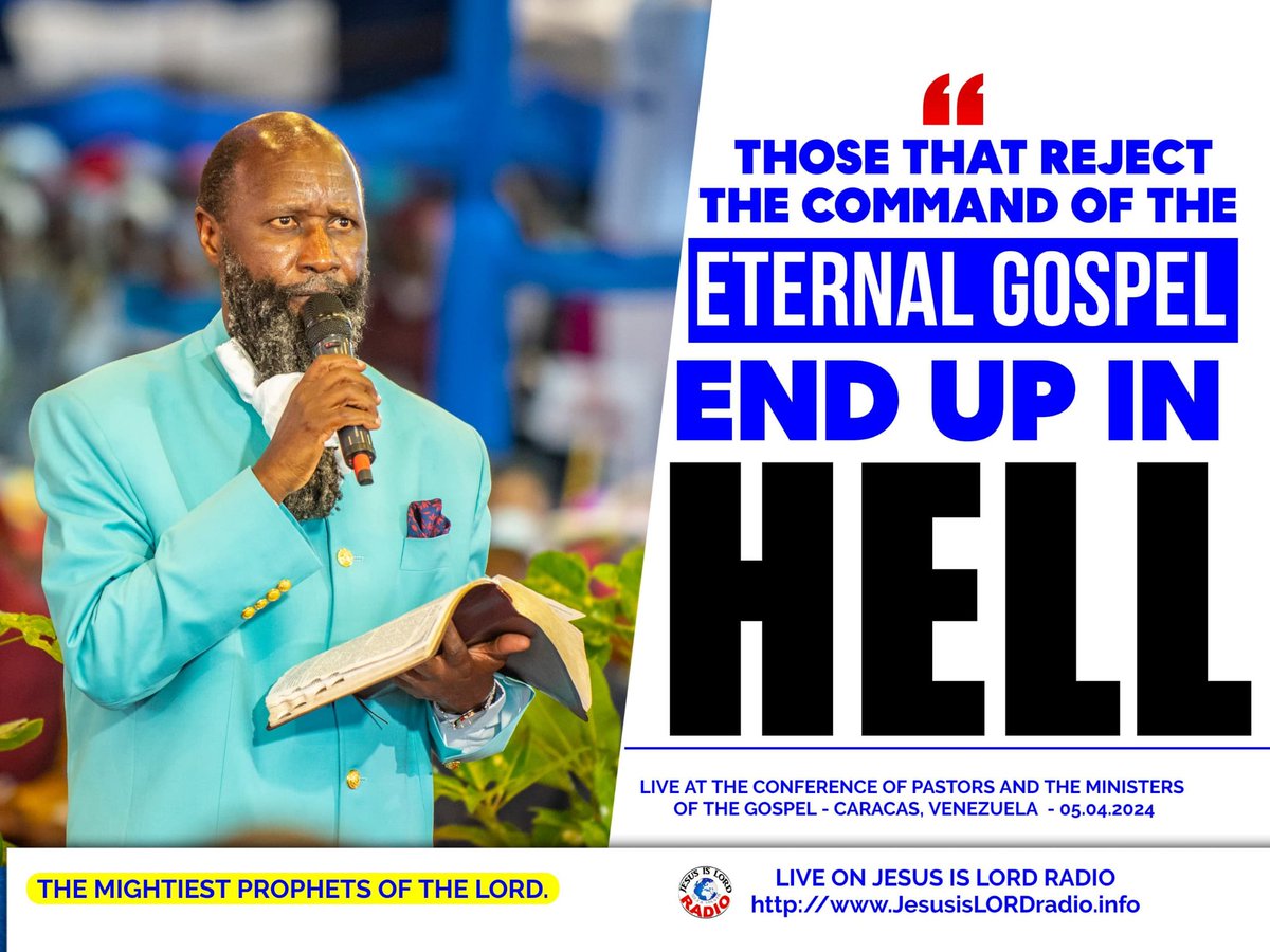 #JesusIsComing The Lord did not Create us to end up in hell but to worship Him