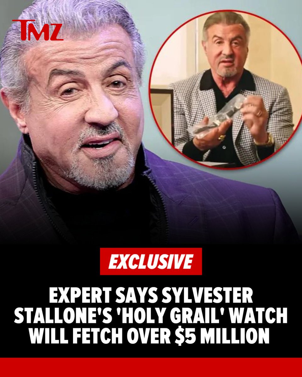 Sylvester Stallone is about to score a massive payday after putting his watch collection up for auction, because one of the timepieces could fetch a literal king's ransom.

Details here 👉 tmz.me/HP0fjiy
