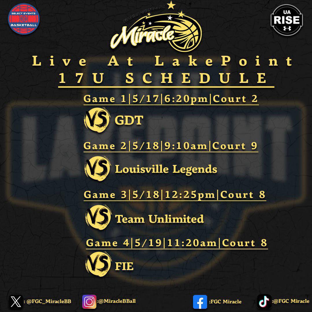 Shania Leubin (@leubin_s) on Twitter photo Our schedule in Georgia!!
<a href="/CoachTeddy_FGC/">Teddy Spikes</a> <a href="/FGC_MiracleBB/">FGC Miracle UA Rise</a> <a href="/CoachCed55/">Coach Cedric</a> <a href="/RiseCircuit/">UA Rise Circuit</a> <a href="/DukeWBB/">Duke Women’s Basketball</a> Our schedule in Georgia!!
<a href="/CoachTeddy_FGC/">Teddy Spikes</a> <a href="/FGC_MiracleBB/">FGC Miracle UA Rise</a> <a href="/CoachCed55/">Coach Cedric</a> <a href="/RiseCircuit/">UA Rise Circuit</a> <a href="/DukeWBB/">Duke Women’s Basketball</a>
