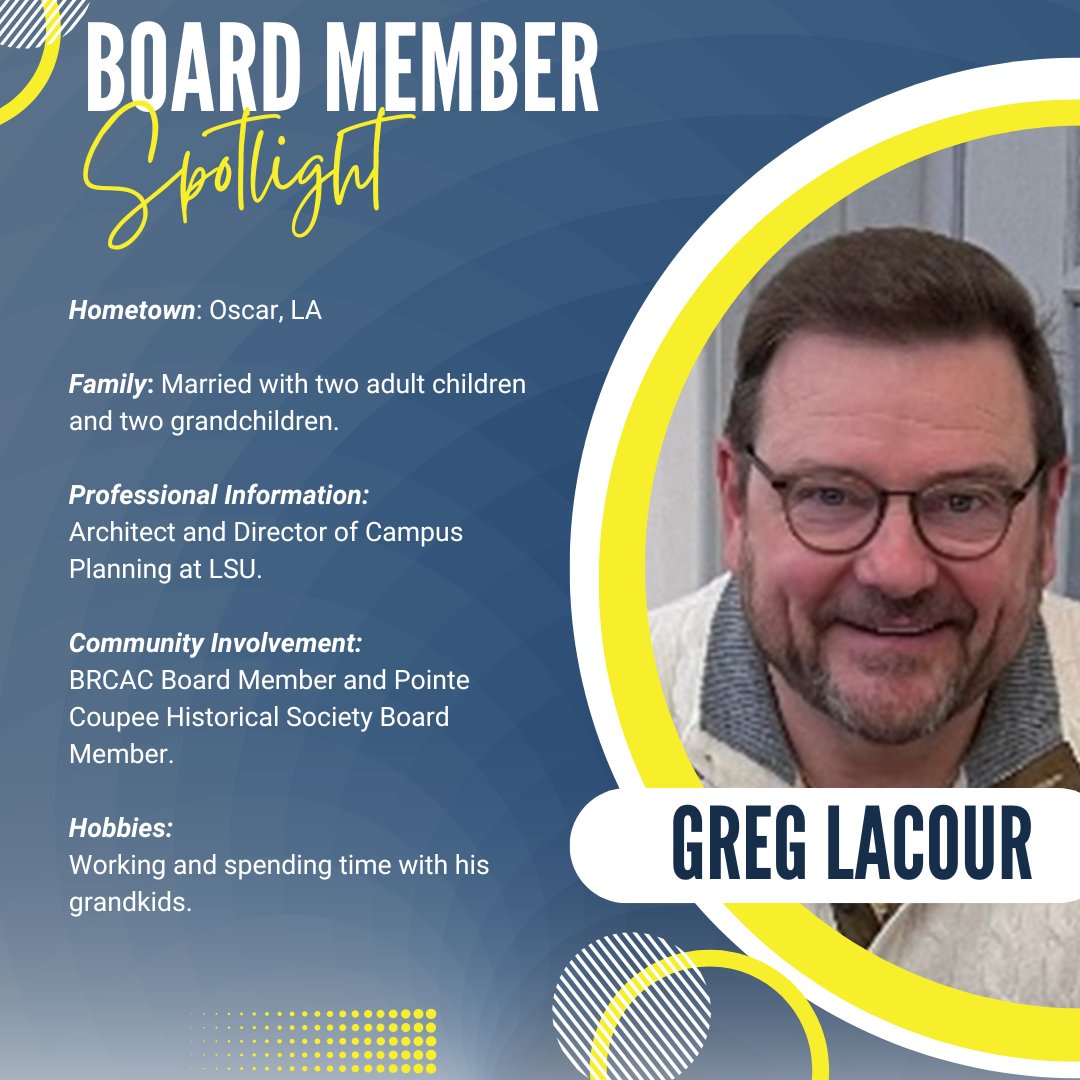 🌟 Big shoutout to Greg Lacour for his outstanding dedication as Board Secretary for the Baton Rouge Children's Advocacy Center! 🙌 Thank you, Greg, for your unwavering commitment and invaluable contribution to our cause! 🎉 #Gratitude #CommunityHeroes #BRChildrensAdvocacyCenter