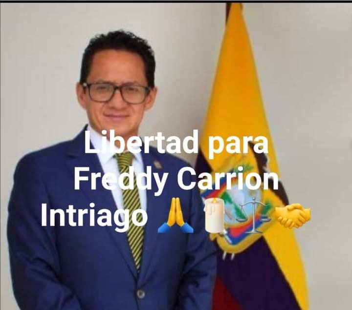 Freddy Carrion, víctima d verdadera emboscada politica; x pedir se prohíba salida d Moreno y otros x su denuncia a Derechos Humanos los crimenes d Lesa Humanidad en su calidad d Defensor d Pueblo!