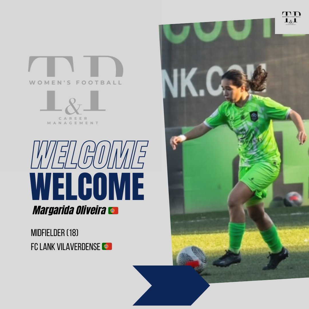 @margaridaa.oliveira10 joins @tedeschi_e_partners_management ✍️✔️
The young 🇵🇹 midfielder is playing this season for Lank FC Vilaverdense ⚽
.
.
#strongertogether with #tedeschiepartners