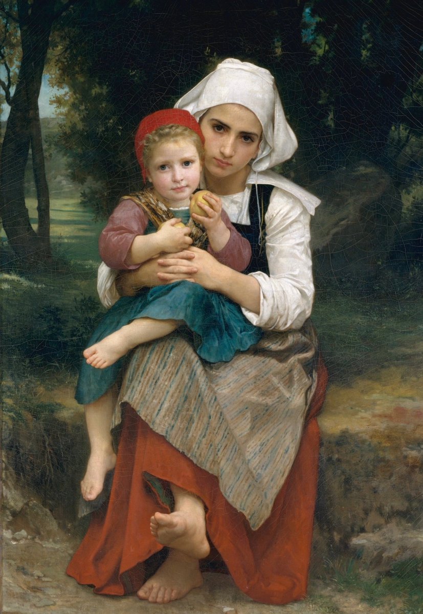 Breton woman with little brother
 
 William Bouguereau (1825-1905)
 
 1871
 
 Canvas, oil
 
 129.2 x 89.2 cm
 
 Metropolitan Museum of Art (New York)