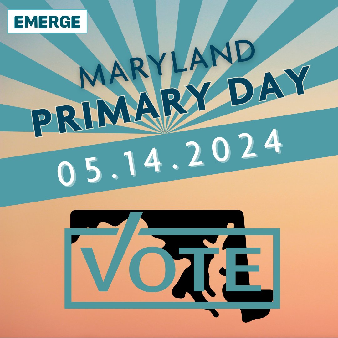 TODAY is Primary Day for Maryland! Make a plan, grab a friend, get to the polls and make your voice heard! #primary