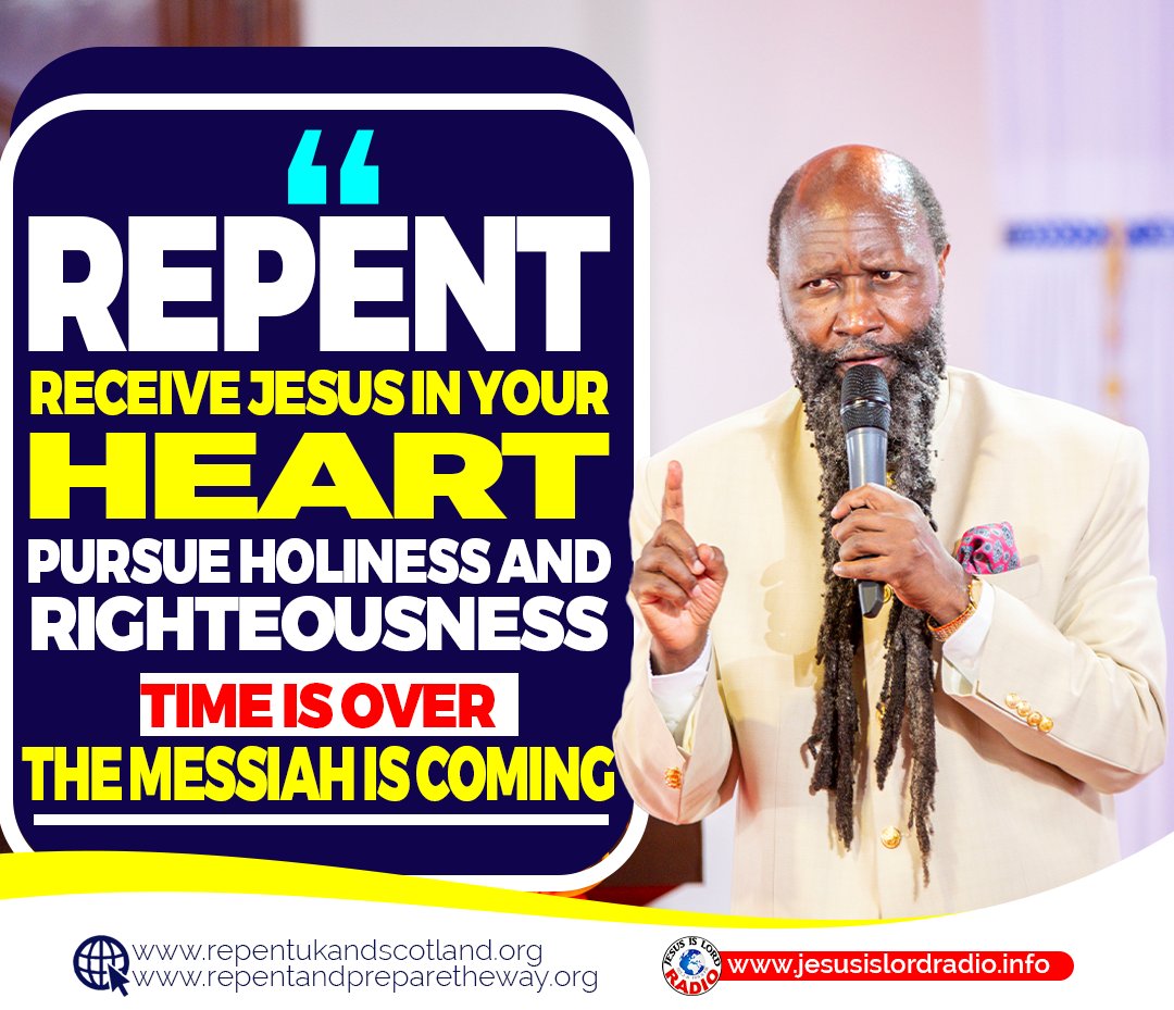 Repent and prepare the way. The Messiah is coming. #JesusIsComing