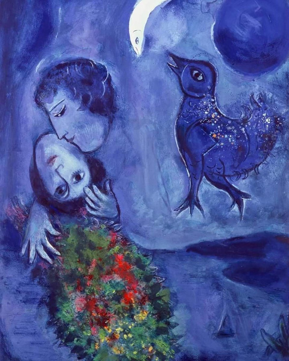 . 💙🩵💙

“Mio blu - dicevi - mio blu.
  Lo sono.
  E anche più del cielo.
  Ovunque tu sia io ti circondo.”

~ Ghiannis Ritsos ~

#VentagliDiParole #DilloConUnDipinto

Marc Chagall 🎨
Paesaggio in blu - 1949