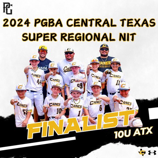 😀 Getting better, learning the #CanesWay and having fun doing it. Great job by #CanesSW 10U ATX finishing as a finalist @perfectgameusa Central Texas Super Regional NIT. This team is on the rise 📈.