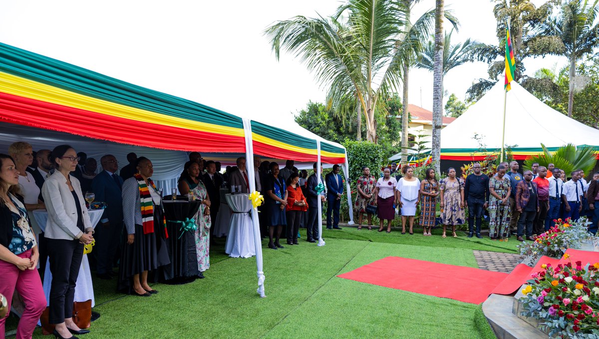 This evening, PS @MukekaClem joined @ZimbabweinR to celebrate the 44th Anniversary of the Independence of Zimbabwe. In her speech, she praised the robust partnership between 🇷🇼 & 🇿🇼, highlighting vast opportunities for collaboration. 'Together, through inclusive growth and