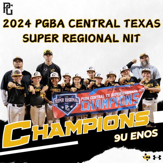 🤩 A SUPER job done by a SUPER team. #CanesSW 9U Enos continued its excellent play by winning 🏆 @perfectgameusa Central Texas Super Regional NIT. These guys know how to have fun as a TEAM. 👏