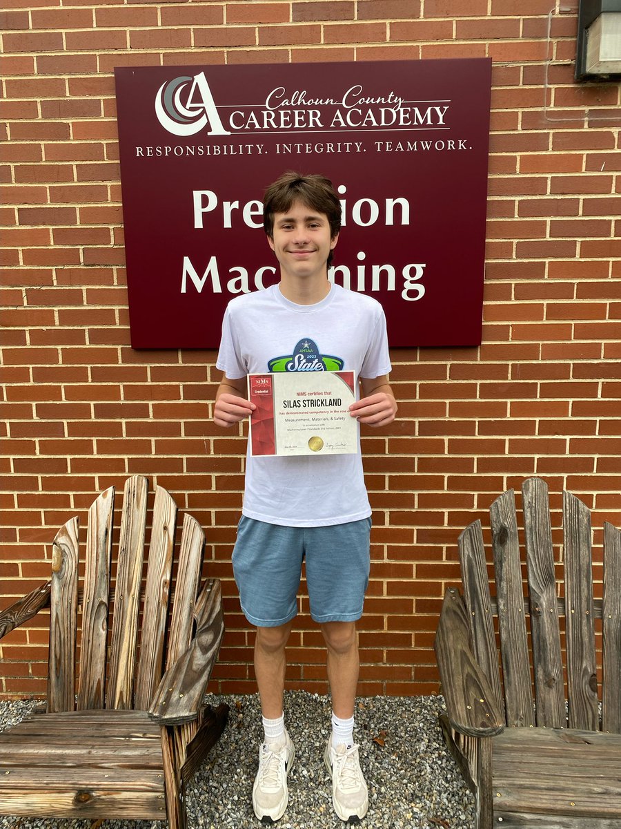 We are so proud of these Precision Machining students earning their NIMS certification in Measurement, Materials &amp; Safety!