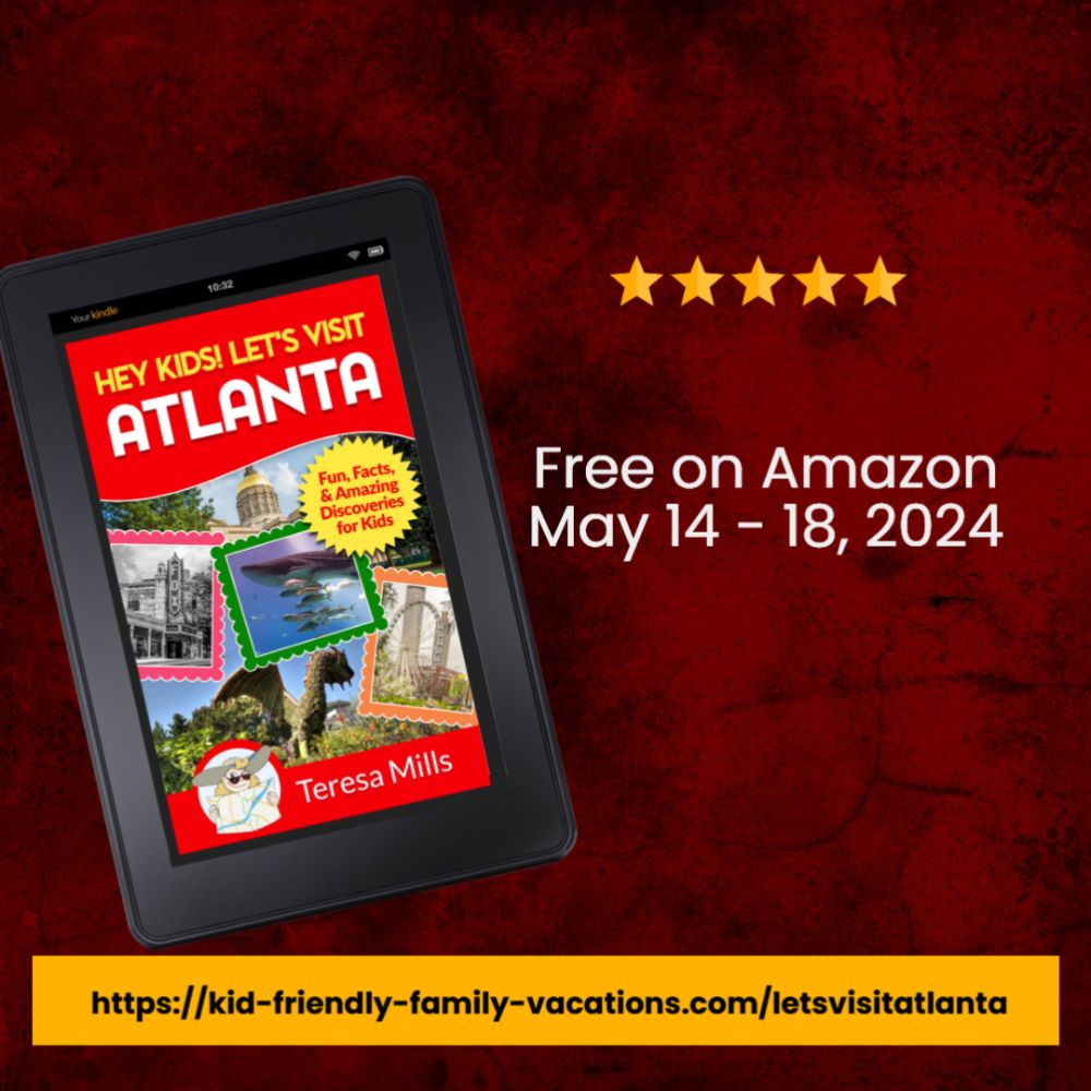 Discover the best family-friendly spots in Atlanta with Hey Kids! Let's Visit Atlanta - free on Amazon - May 14-18, 2024 #ATLFamilyTrip #FamilyTravel #AtlantaKids kid-friendly-family-vacations.com/letsvisitatlan… +