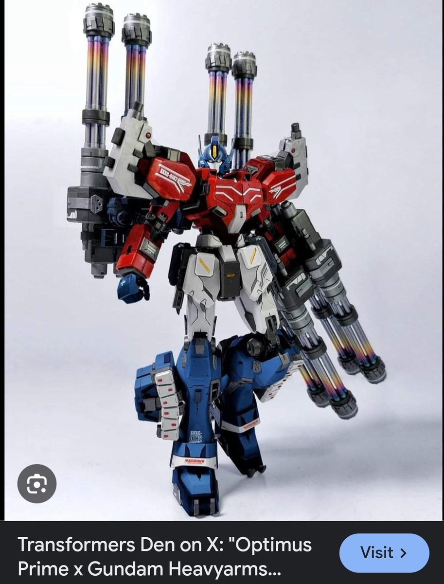 @GreatCheshire They will end up Kitbashing Transformers parts in to the Gunplas