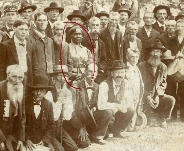 The lady circled in red was Lucy Higgs Nichols. She was born into slavery in Tennessee, but during the Civil War she managed to escape and found her way to 23rd Indiana Infantry Regiment which was encamped nearby.  She stayed with the regiment and worked as a nurse throughout the…
