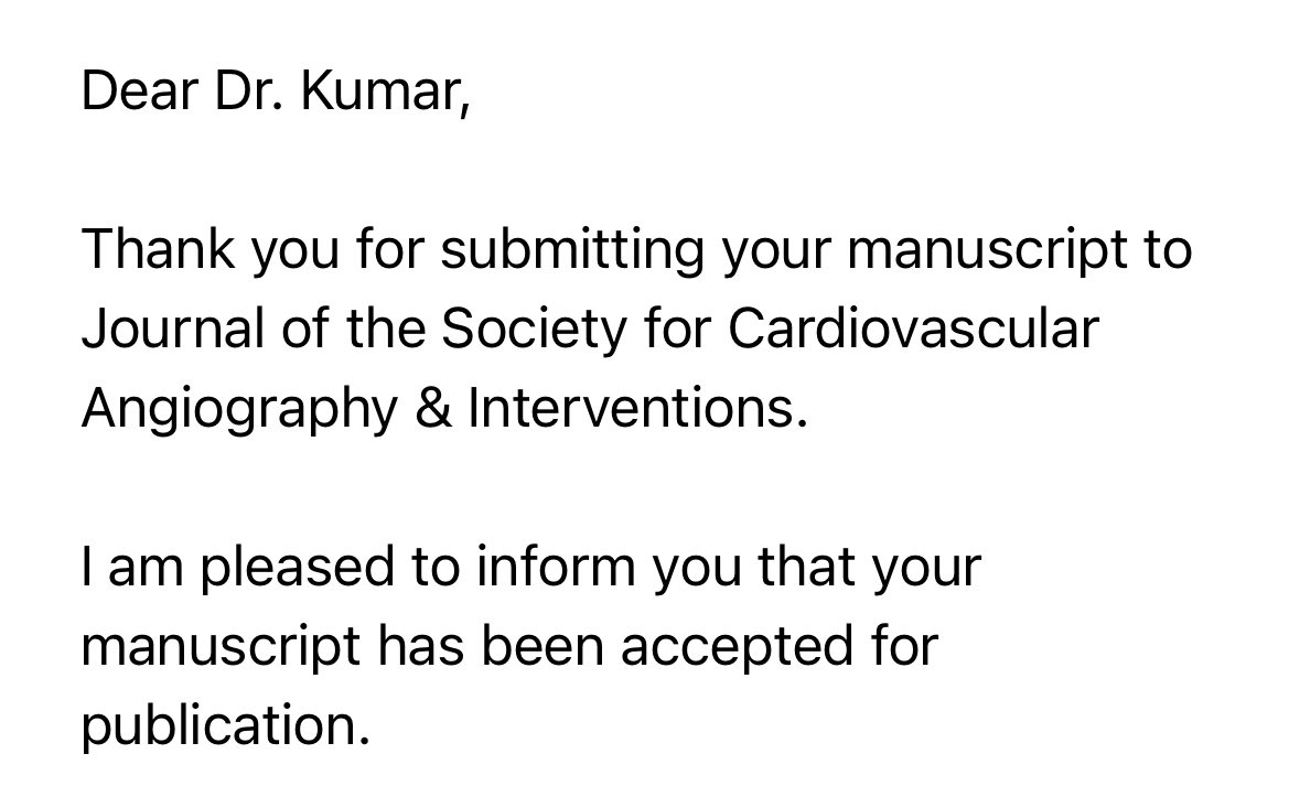 Excitied to have our first JSCAI publication! I can’t wait to show everyone our findings. #detectDVT #venousdisease A special thanks to my mentors Dr. Zainea and @DrJayMohan and the entire research team! DETECT DVT Detroit Evaluation of Mechanical Thrombectomy and