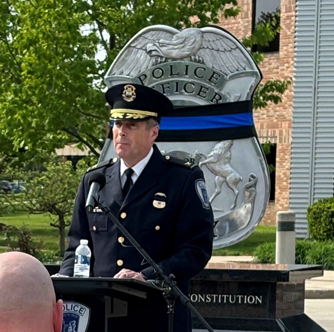 DALambertUSA's tweet photo. Attended this morning's @TroyMI_Police Memorial Ceremony. #TroyMI #PoliceMemorialDay #TroyPD #PoliceWeek https://t.co/F4NCYtgdZL