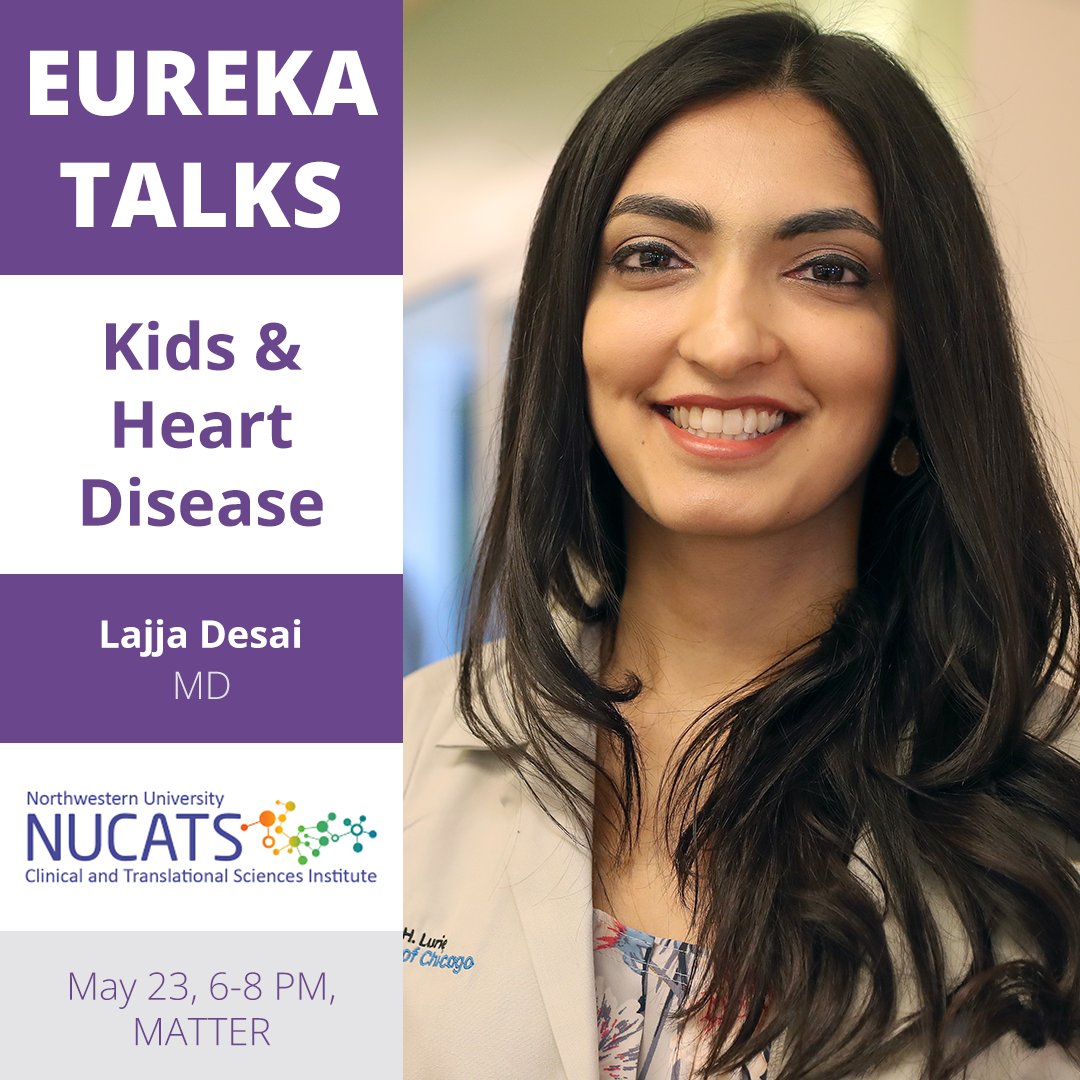 Join @NUCATSInstitute, @ChicagoITM, and @UIC_CCTS the evening of Thursday, May 23 for a set of engaging TED-style talks. KL2 Scholar Lajja Desai will present on Kids & Heart Disease — bit.ly/4buqMcc