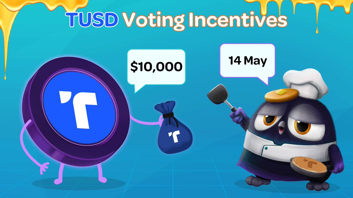 Welcoming @tusdio aboard the @Cakepiexyz_io Voting Market!⚓️ A cargo ship full of $TUSD has arrived at our sea port with $10,000 in rewards to be shared by vlCKP voters who support their TUSD-USDT pairs on @PancakeSwap this epoch.🛳️ Vote to earn:🗳️ pancake.magpiexyz.io/bribe