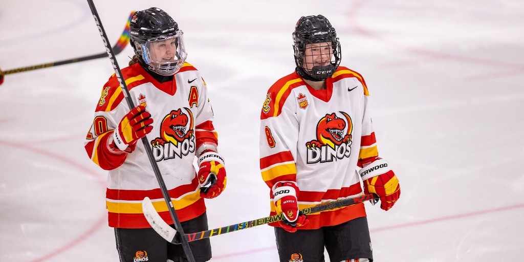 Two standouts from the #UCalgary Dinos women's hockey team to begin professional careers in Switzerland bit.ly/3UP4FXc