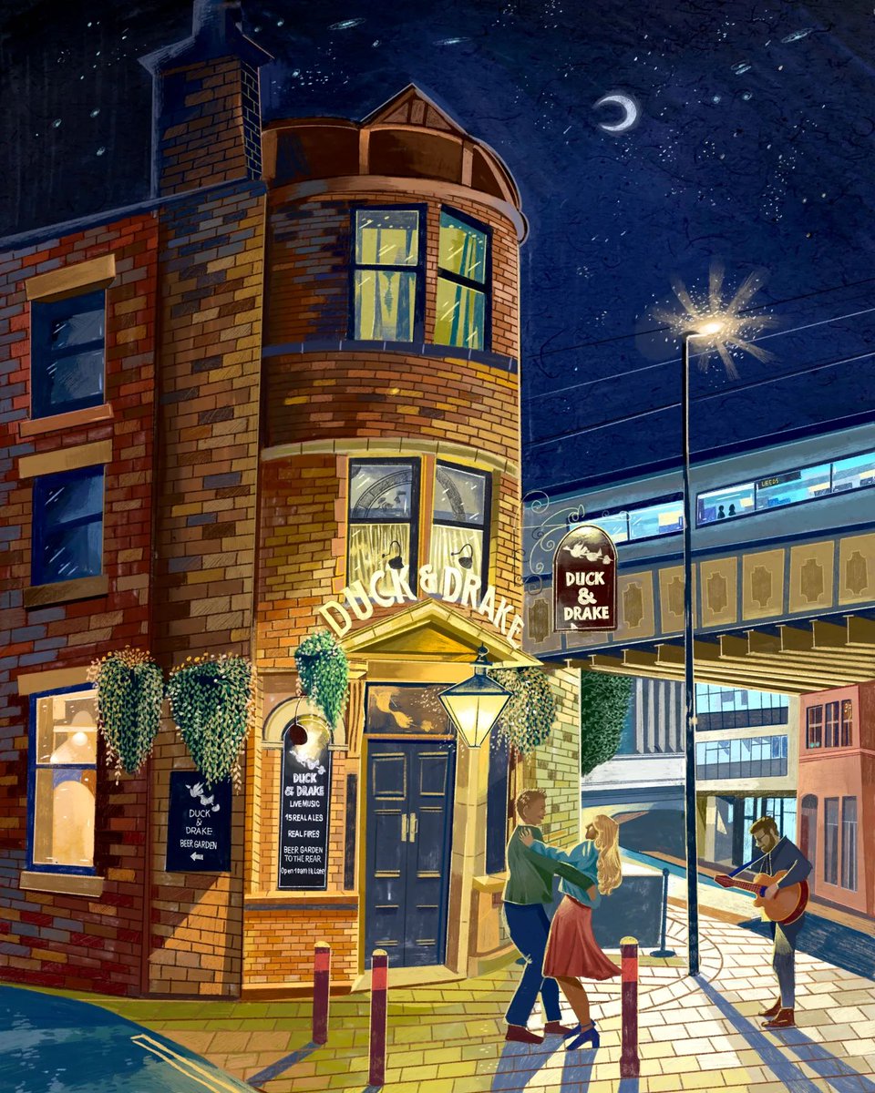Have you been to this historic music pub with fantastic selection of ales and tasty pork pies? Plus, don't miss their live music sessions – a must for weekend vibes! 🍻🎤

Photos and illustration by @zacrosso

#Leeds #visitleeds #loveleeds
