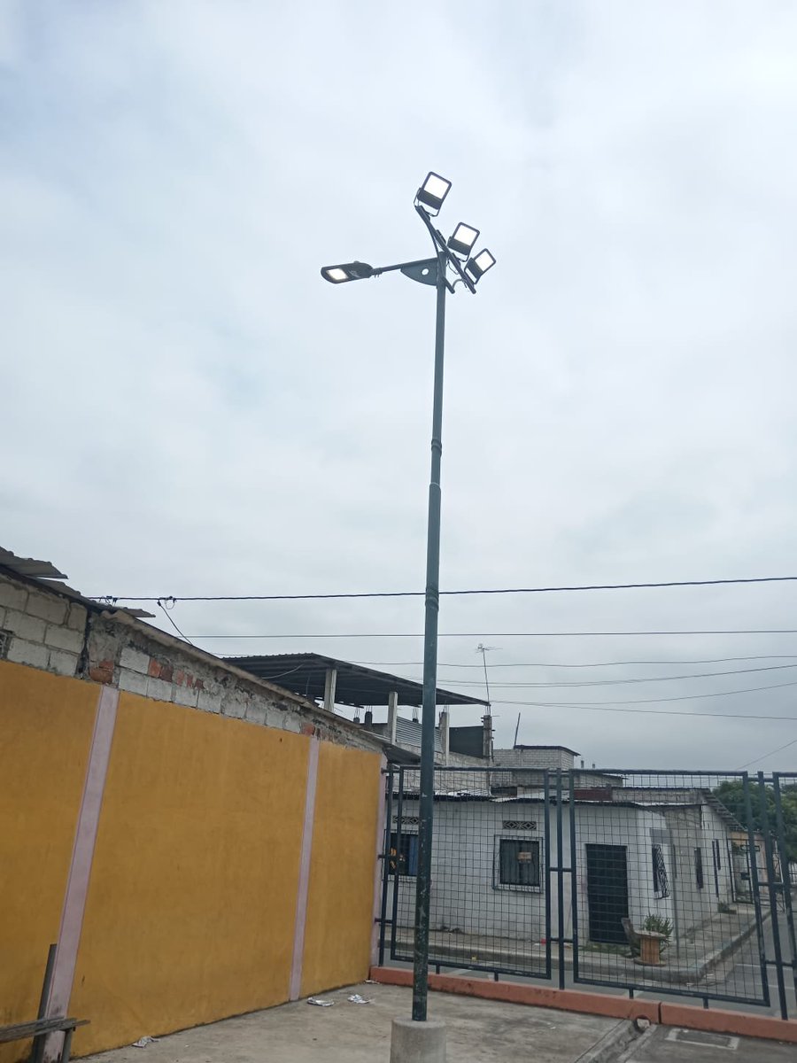 El Departamento de Obras Eléctricas del #MunicipioDeGuayaquil procedió a realizar el mantenimiento de las luminarias dañadas en Los Vergeles, requerimiento reportado por los moradores del sector. #AlcaldíaResponde

#CiudadDeTodos