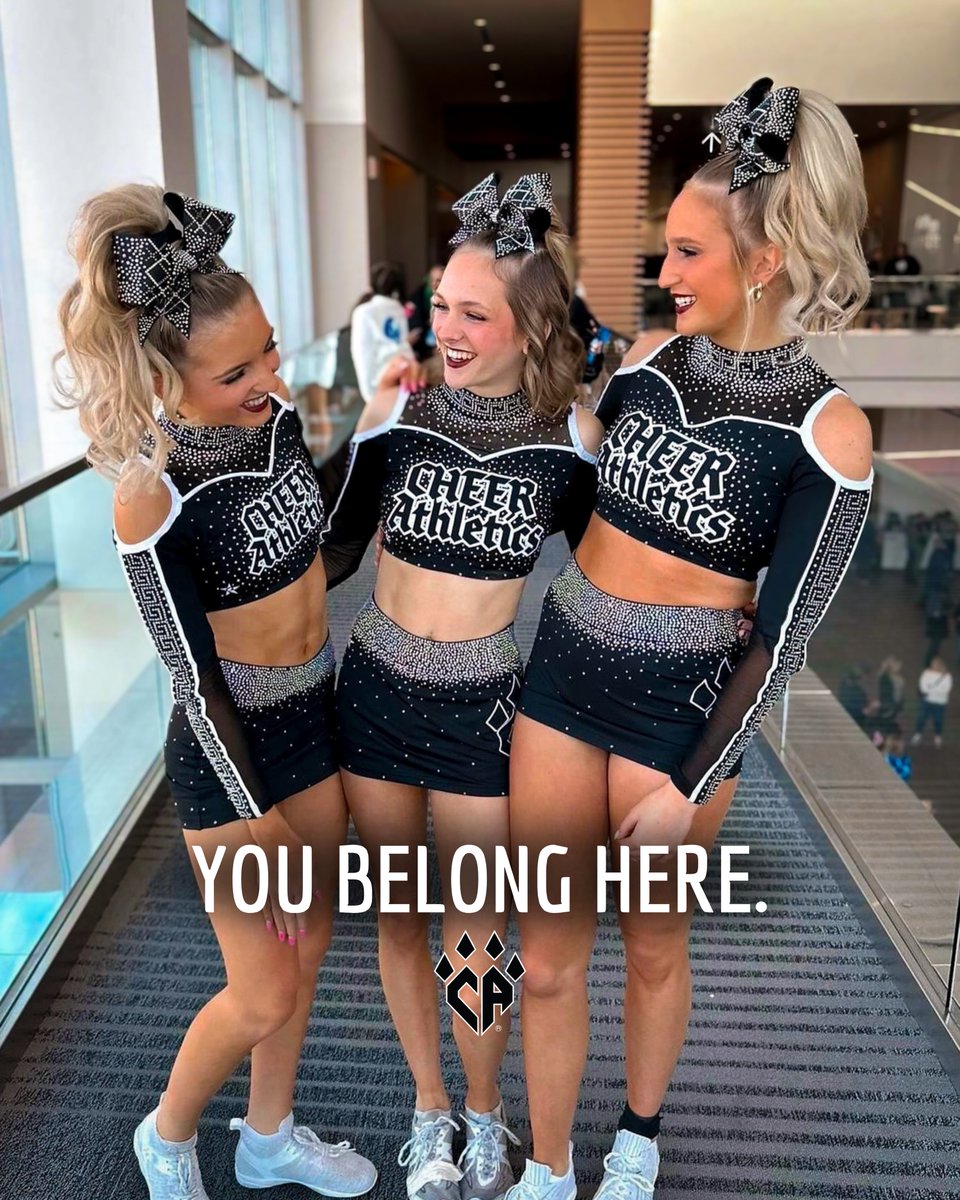 You Belong Here. ⏩ SWIPE ⏩ 2024–2025 tryout packets are live! Register today at: cheerathletics.com/tryouts #youbelonghere