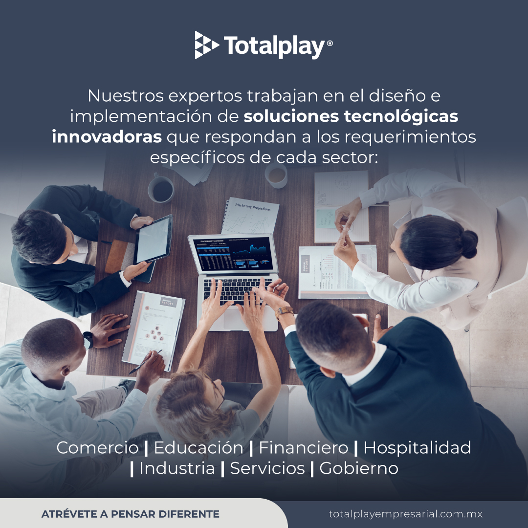 Tenemos las soluciones para que tu empresa u organización cumpla sus objetivos y se convierta en líder de su sector.

Conoce más sobre las soluciones que tenemos para ti: totalplayempresarial.com.mx