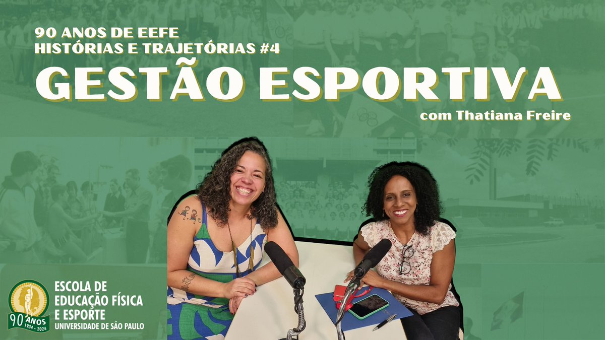 Thatiana Freire é a convidada do nosso podcast com ex-alunos desta semana. Ela atua no Comitê Olímpico Brasileiro e possui vasta experiência em grandes eventos esportivos. Confira o podcast na íntegra no canal do YouTube da EEFE Oficial ou no Spotify: eefe.usp.br/90anos