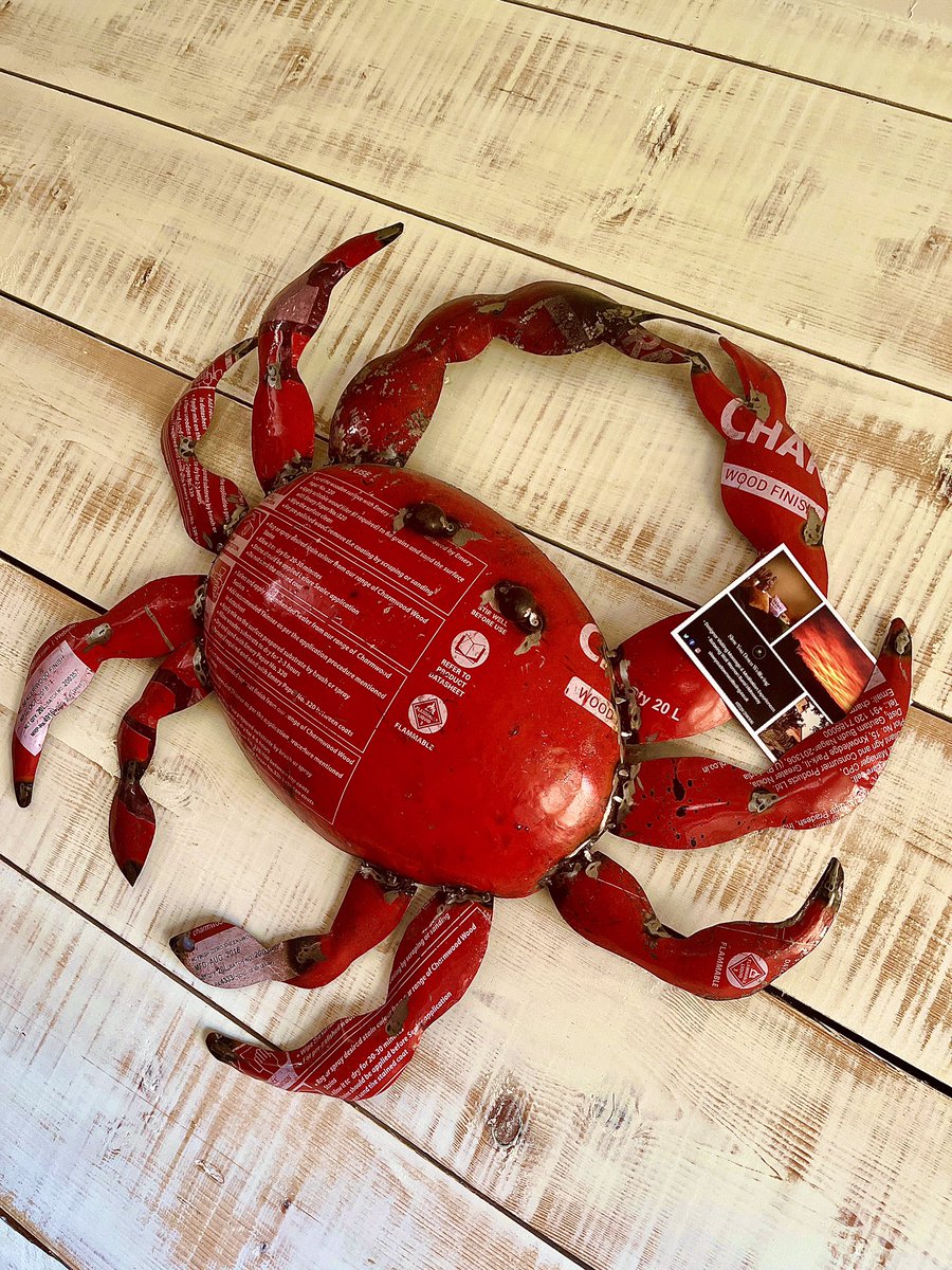 Loving this upcycled crab that was on hand to welcome me to Brancaster Staithe today for a Slow You Down Wellbeing VIP massage visit to a lovely lady on holiday c/o @NorfolkHideaway . #slowyoudownwellbeing #northnorfolk #harleystreettrainedpractitioner #visitingmassage
