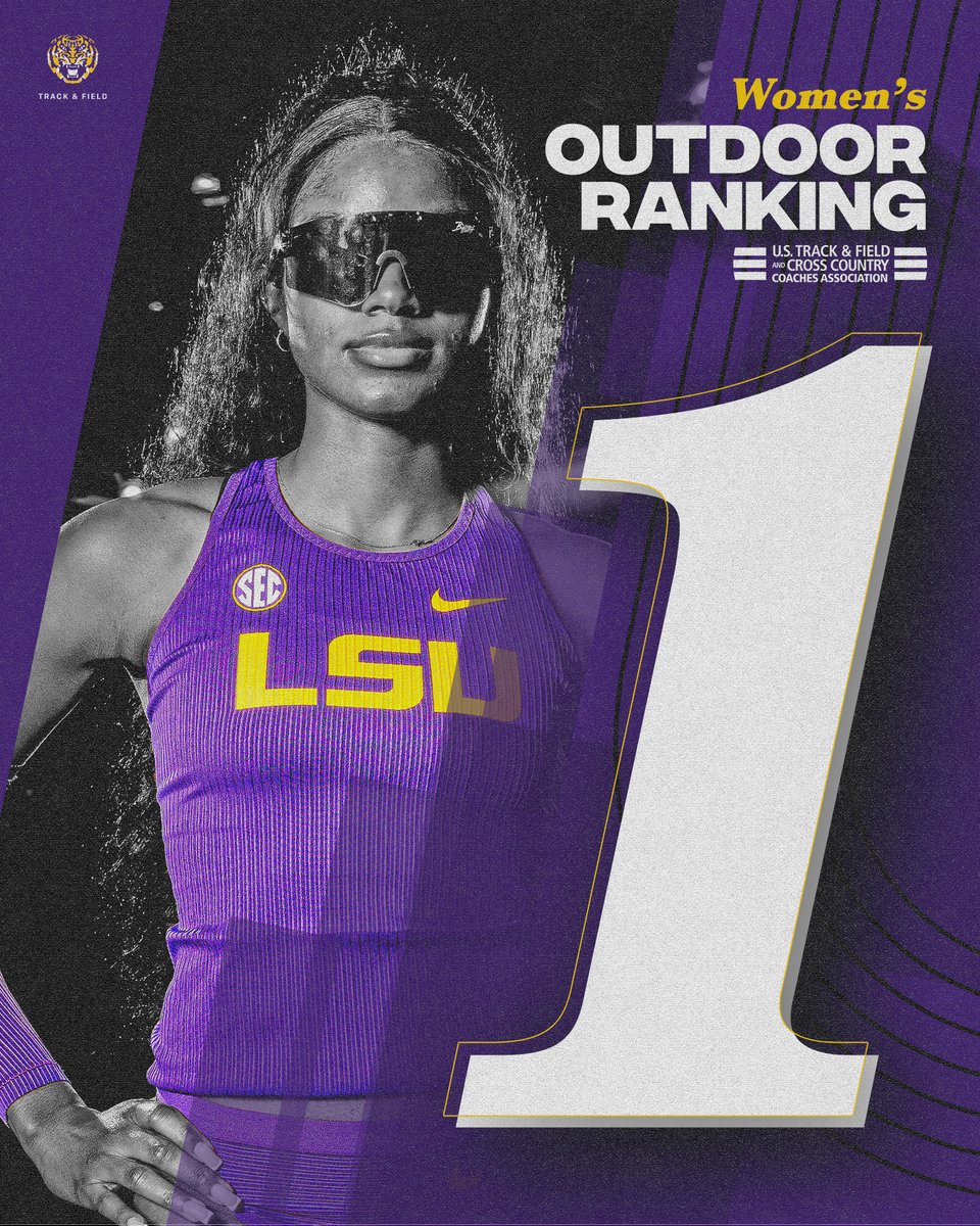 No surprise, the Lady Tigers are still ranked 𝐍𝐨. 𝟏 after winning the SEC Outdoor Championship title. 📄 lsul.su/3V0nrMt