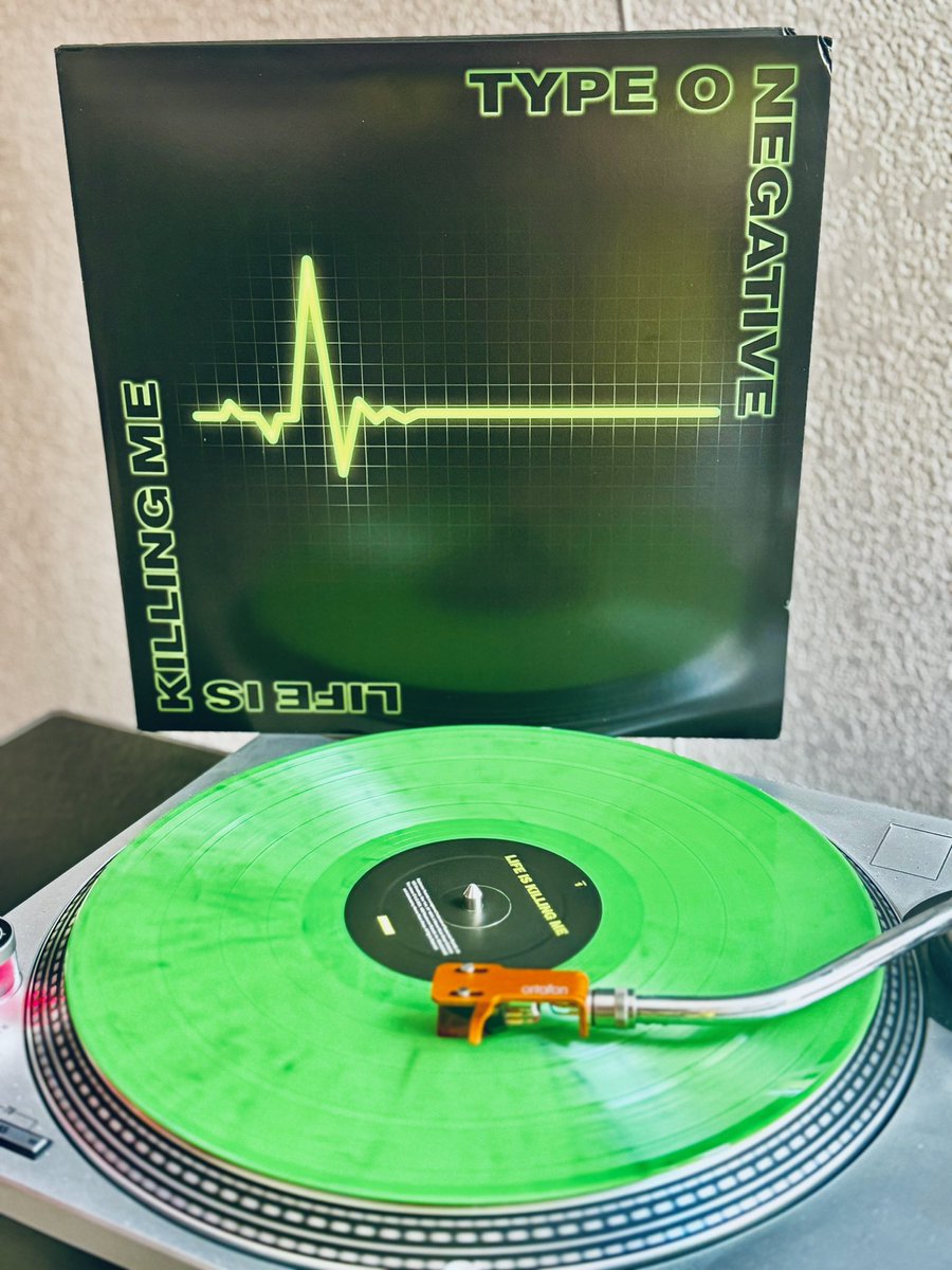 Now Spinning 
Life Is Killing Me,2003 by Type O Negative
2024 Worldwide 20th Anniversary Reissue in Green And Black vinyl. 
Label: Roadrunner Records
@typeonegative #vinyladdict #vinylcollection #vinylcollector