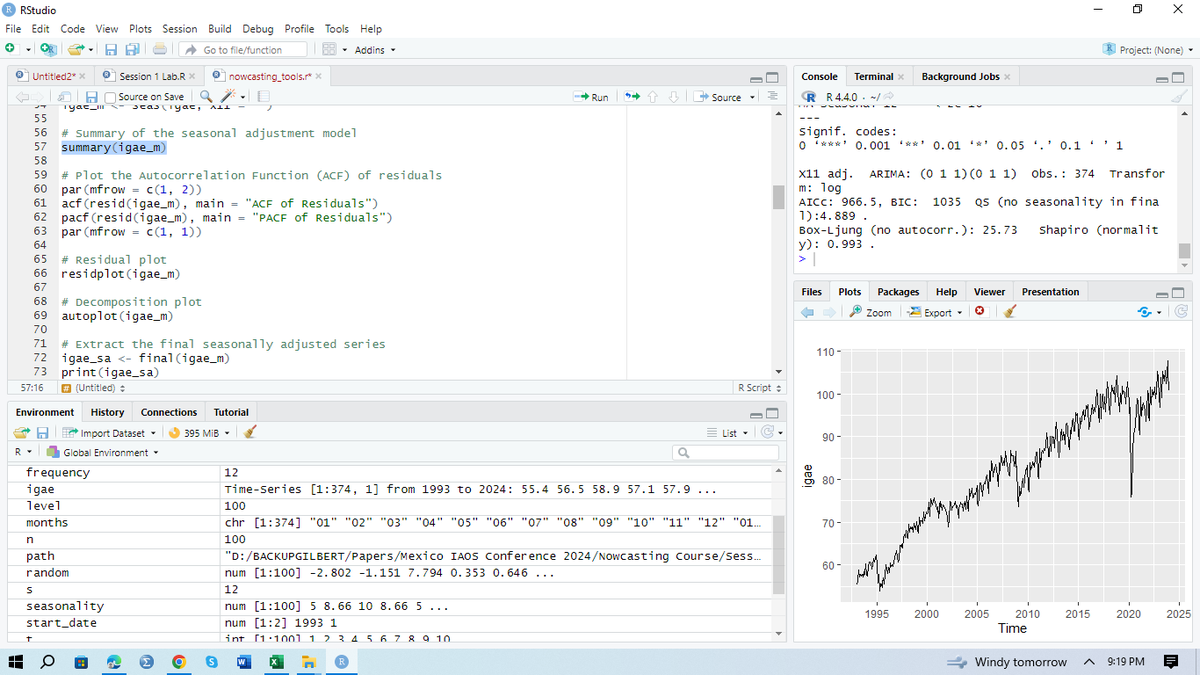 habaasa's tweet photo. Thrilled to attend a Training on "Nowcasting in official Statistics using RStudio" at the IAOS-ISI 2024 Mexico Conference taking place at Hilton Mexico City Reforma Hotel 14-17 May 2024 https://t.co/uLlGwn9yTb